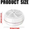 Portable Washing Machine, Ultrasonic Turbine Portable Washing Machine Mini Dishwasher with Suction Cups for Travel College Roo