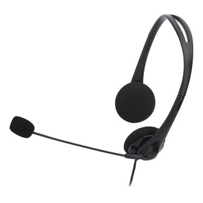 Compucessory Lightweight Stereo Headphones With Mic - Stereo - Mini-Phone (3.5Mm) - Wired - 32 Ohm - 20 Hz - 20 Khz - Over-The-Head - Binaural - Semi-Open
