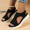 Mode Plus Größe frauen Schuhe Sommer 2024 Neue Casual Komfort Sport Sandalen Frauen Keil Sandalen Frauen Plattform Sandalen