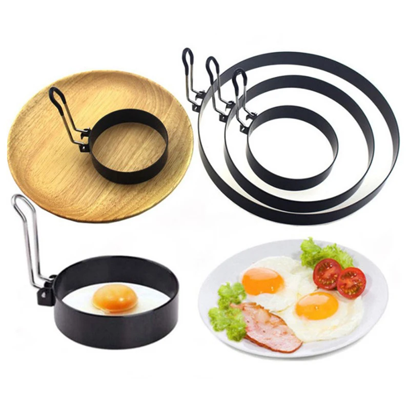 9//20cm Pfannkuchen Ringform Metall Spiegelei Shaper Antihaft Ei Kochring hausgemachte runde Omelett form Image