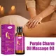 35ml Purple Charming Massage Oil Sexy Men Women Massage Essential Oil Natural SPA Reduce Stress Relaxing Fun And Romantic Oil