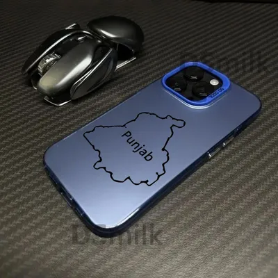 Punjab Karte Flugzeug Handyhülle für iPhone 16 15 14 13 Pro 12 11 Pro Xs X XR Max 8 7 SE Laser Hard PC+TPU Cases Back Cover-H296P4