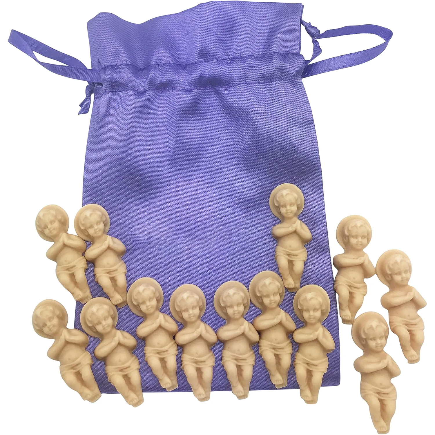 King Cake Babies Bakers Dutzend Set mit Geschenktüte und 13 süßen Baby-Jesus-Figuren, Party-Kuchendekoration Image