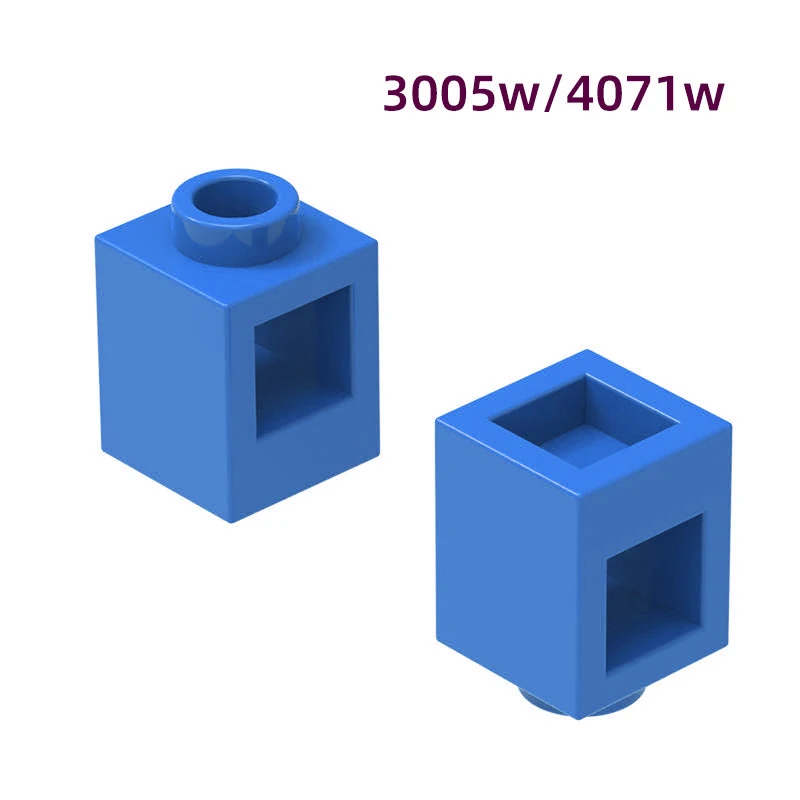 MOC 10PCS 3005W 4071W Platz Mit Loch Bausteine Spezielle Dicke Teil Bricks Kompatibel Partikel Idee spielzeug Kinder Geschenke Image