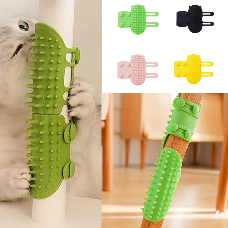 Katze Haar Entfernung Kamm Kamm Katzen Kratzen Reiben Pinsel Kätzchen Pflege Selbst Reinigende Wand Ecke Katze Scratcher Kämme Katze Pinsel Image