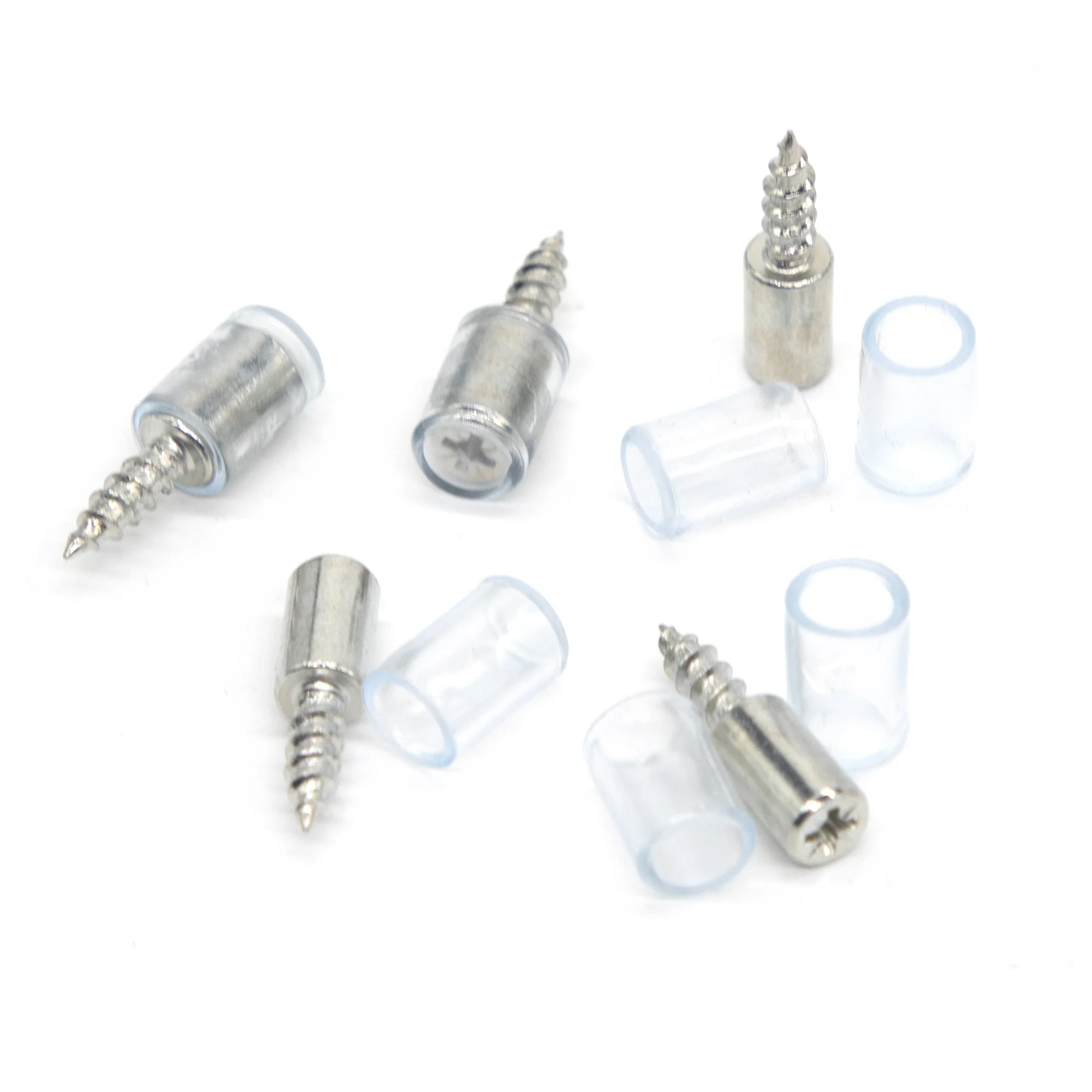 20 stücke selbst schneidende Schrauben Schrank halterung Laminat halterung Glas bolzen Stifte rutsch feste Trennwand Nagel für Holz schränke Schränke