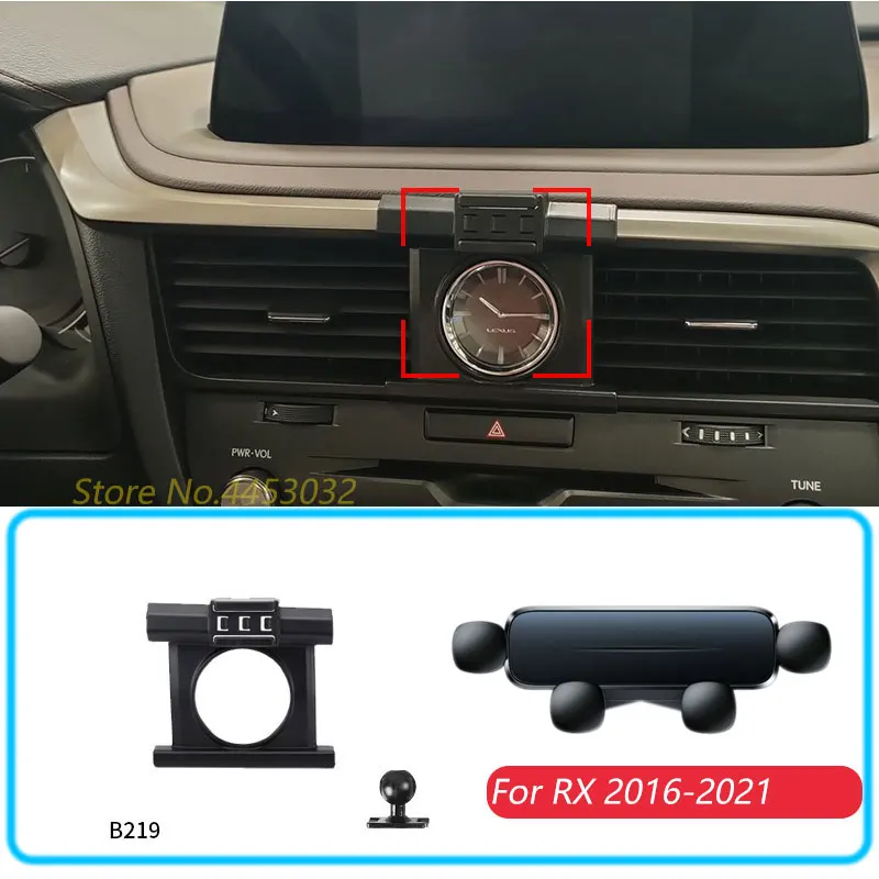 Auto Telefon Halter Für Lexus RX 330 350 300 400 h 2016-2021 Schwerkraft Ständer Halterung Unterstützung Horizontale GPS mobile Halterung Zubehör Image