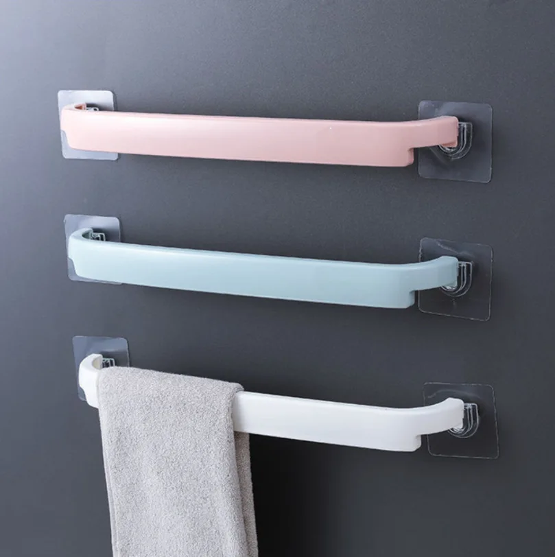 1/3/6 Stück erweiterter Handtuchhalter zur Wandmontage, Slipper-Halter, Badezimmer-Organizer mit mehreren Aufbewahrungsoptionen, Badezimmer-Accessoires Image