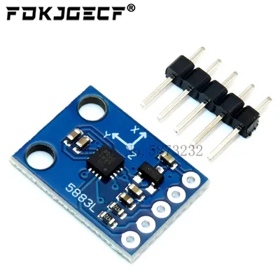 GY-273 3v-5v qmc5883l dreiachsiger kompass magnetometer sensor modul drei achsen magnetfeld modul Image