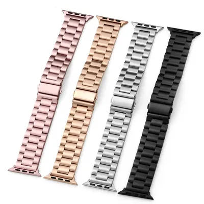 Edelstahlarmband für Apple Watch Band 45 mm Ultra 49 mm 41 mm 40 mm 44 mm Armband Metallarmband für Image