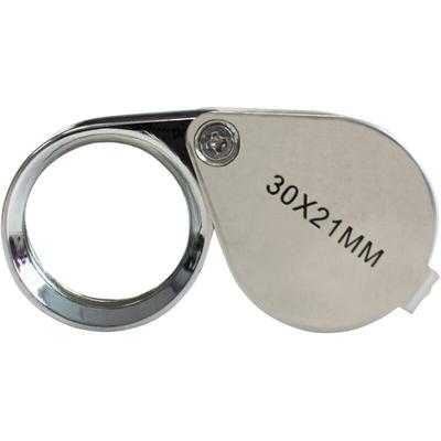 Juwelierlupe – Lupe 30 x 21 mm, Okularlinse – 30-fache Taschenlupe – faltbares Glas – Botaniker-Lupe