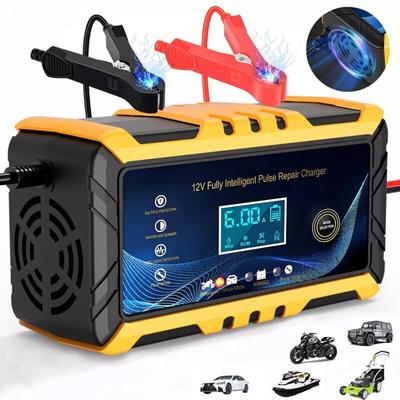 Ahlsen - Autobatterieladegerät – 12 V/6 a intelligentes Batterieladegerät, LCD-Display, Image