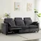 Power Reclining Sofa, Chenille Sofa with Storage Seat, Reclining Cloud Couch with USB Port, Power