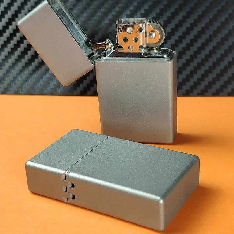 Titan legierung schwere Rüstung verdickt schmale Version Kerosin Feuerzeug wind dicht personal isierte High-End-Geschenk an Freunde Image