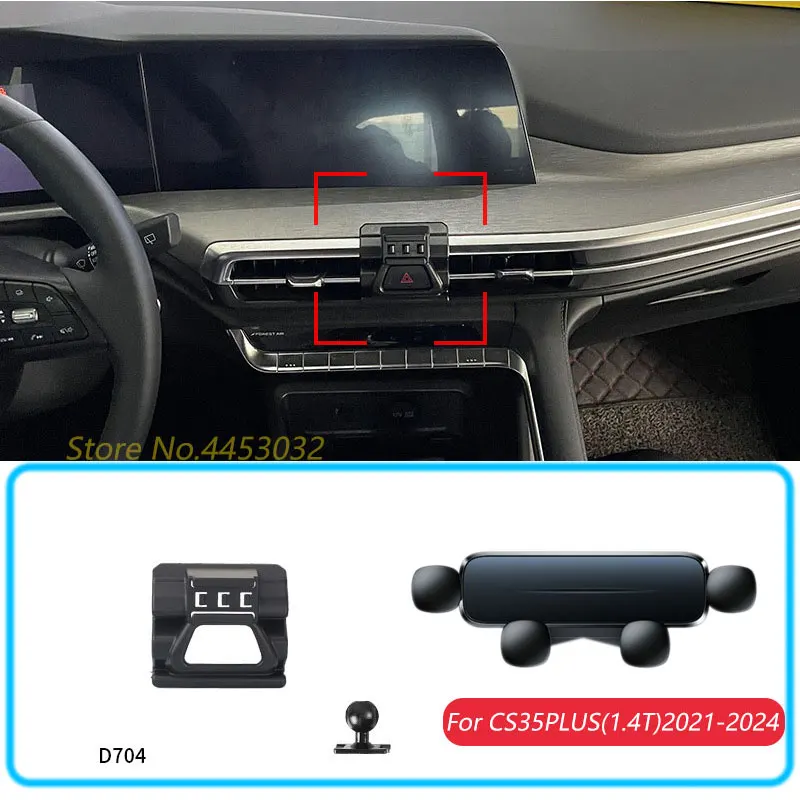 Auto Telefon Halter Für Changan CS35 PLUS 2021-2024 1,4 T Schwerkraft Ständer Halterung Unterstützung Horizontale GPS Mobile halterung Basis Zubehör Image