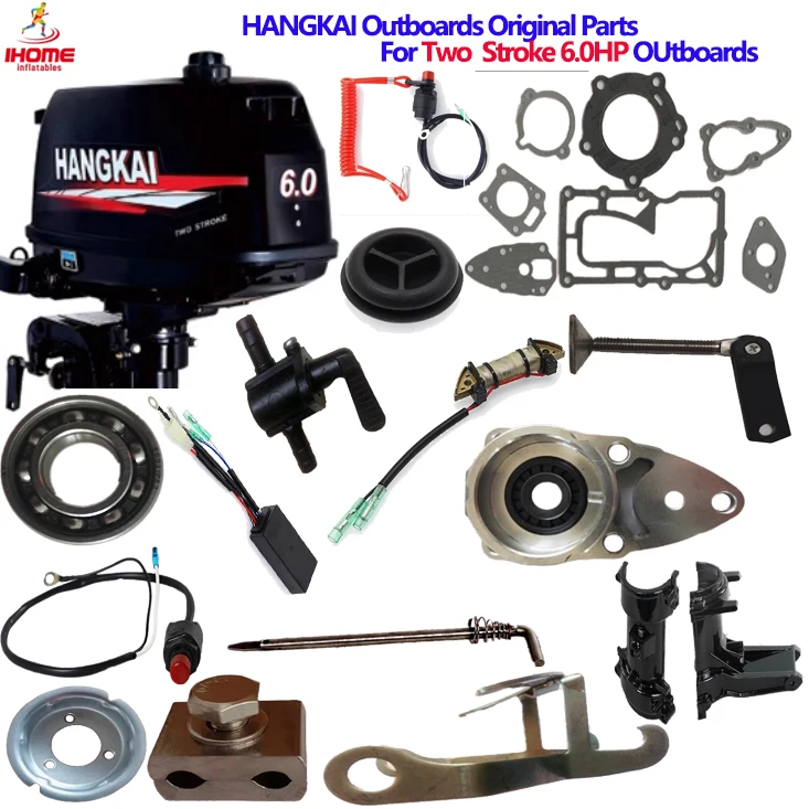 HANGKAI Original-Zubehör für Zweitakt-Außenbordmotoren, Teile, Zündspule, Getriebe, Lager, Öltank, Marine-Zubehör Image