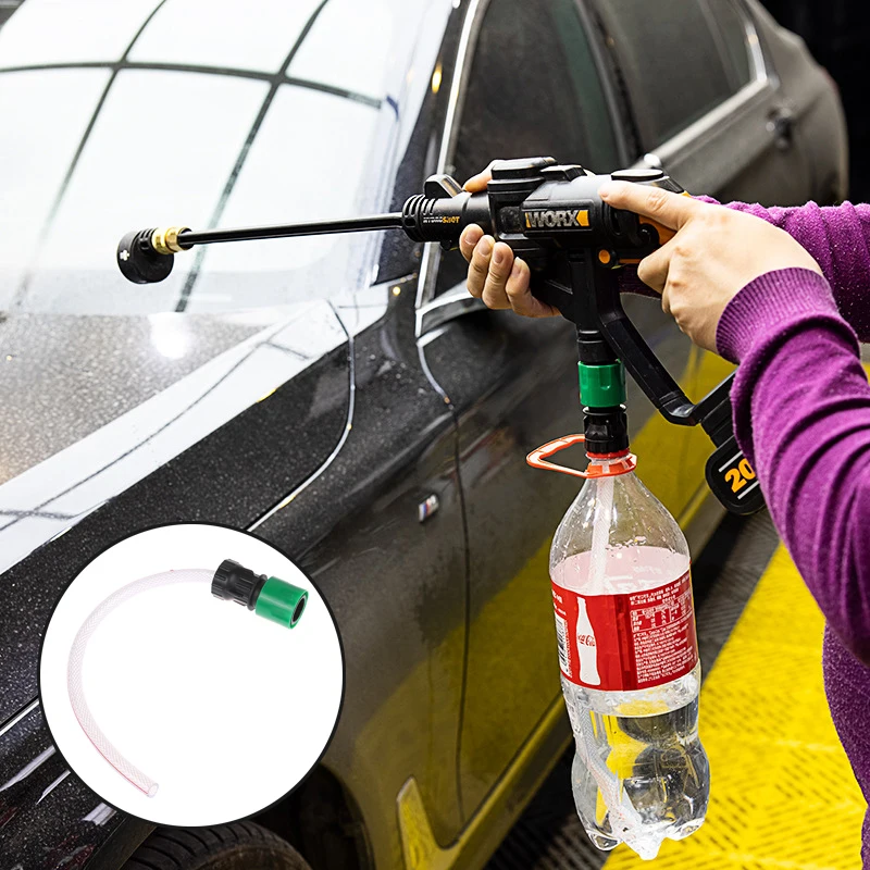 Lithium-Batterie-Wasch pistole mit Flasche Hochdruck reiniger Pistolen schlauch Schnell anschluss Hochdruck reiniger Reinigungs zubehör Image