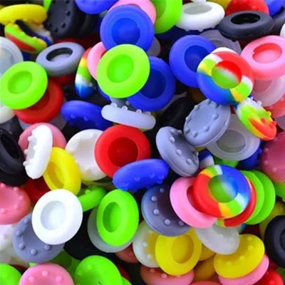 10 teile/satz Gummi Silikon kappe Daumens tift Daumen Stick analoge Abdeckung Fall Haut Joystick Image