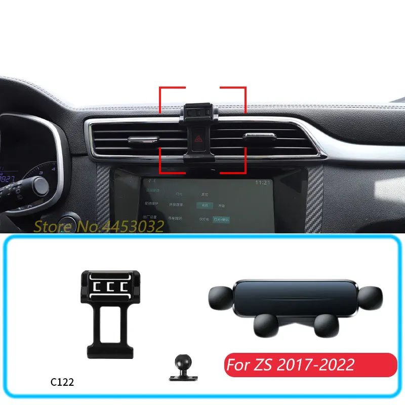 Auto Telefon Halter Für MG ZS 2017-2022 Schwerkraft Ständer Halterung Unterstützung Horizontale GPS Mobile Halterung Zubehör Mit basis Image