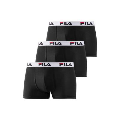 Boxer FILA, Herren, Gr. L, schwarz, Single Jersey, Obermaterial: 95% Baumwolle, 5% Elasthan, unifarben mit Farbeinsatz, bedruckt, eng, Unterhosen, mit elastischem Logobund Image