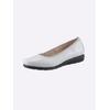 Ballerina CLASSIC BASICS, Damen, Gr. 39, grau (hellgrau), Glattleder, Basic, Schuhe
