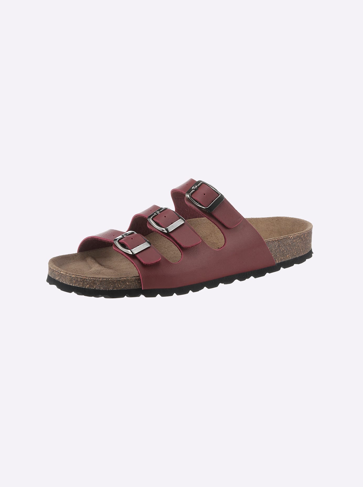 Pantolette BIO TIME, Damen, Gr. 40, rot (bordeaux), Synthetik, Sportlich, Schuhe