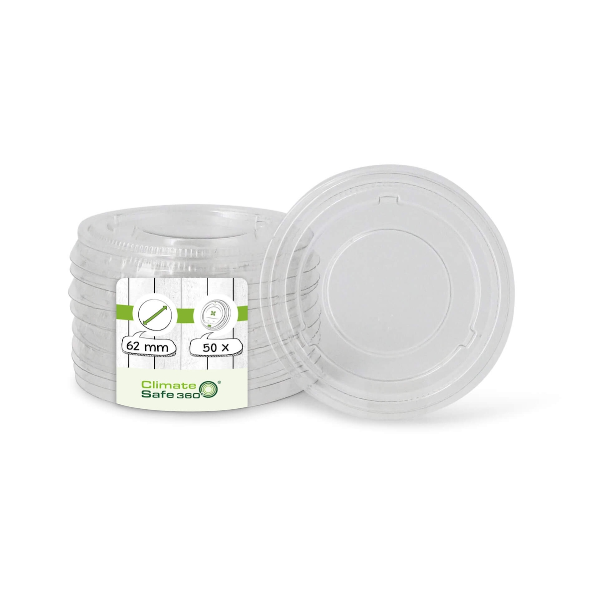 greenbox - rPET-Deckel Ø 62 mm, transparent, 50 St. Image