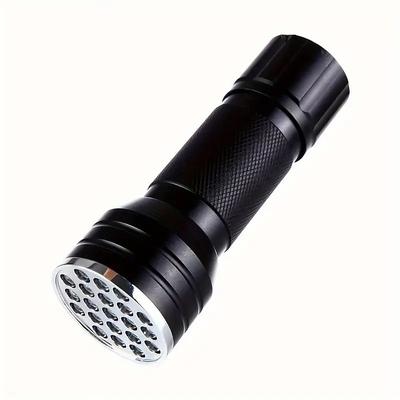 21LED UV Flashlight - Black Light Ultraviolet Lamp Light Up for Nail Enhancement, Fluorescence Detection for Home Party