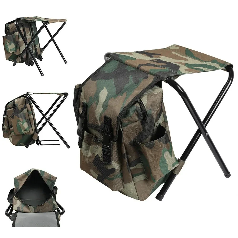 Camping Klappstuhl cool Outdoor leichte bequeme kleine Angel hocker tragbare Trouist Rucksack Sitz Natur Wanderstühle