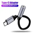 Adattatore jack audio USB da tipo C a 3,5 mm per cuffie cablate Collegamento di telefoni cellulari da tipo C a a a auricolari Adattatori per cavi Plug and Play