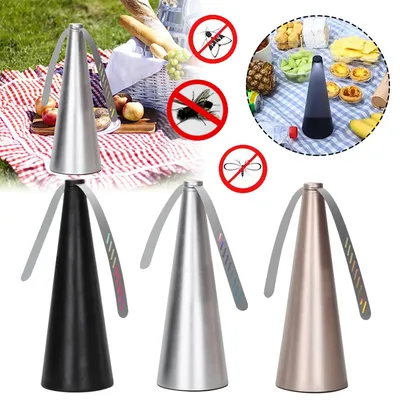 Fly Bug Repeller für den Außenbereich, Küche, Esstisch, Mahlzeit, Schädlingsventilator, 360° ° Rotationsventilator vom Typ Lebensmittelschutz Pest Drive Away Tischventilator