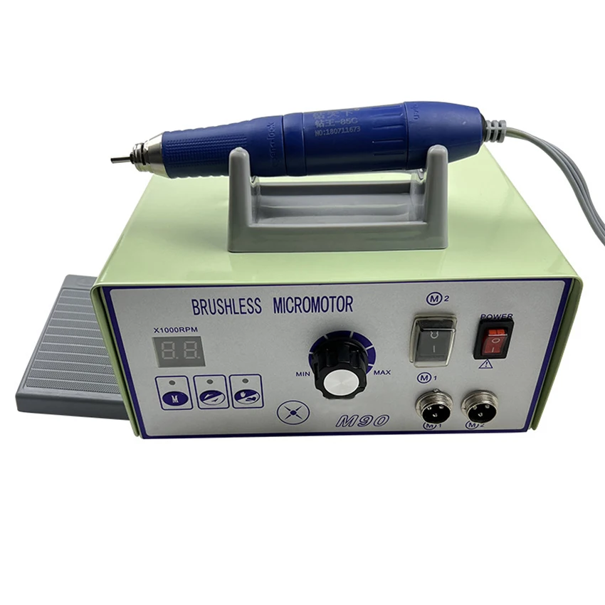 Hochgeschwindigkeits-700/90000 U/min bürstenloser Motor Mikromotor Poliermaschine mit Handstück Schmuck Gravur Mikromotor Image