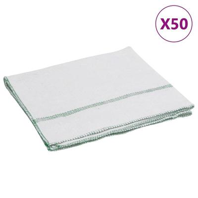 TEMU 50 Pieces Of And Floor Cloths. White With 50x60 Cm Image