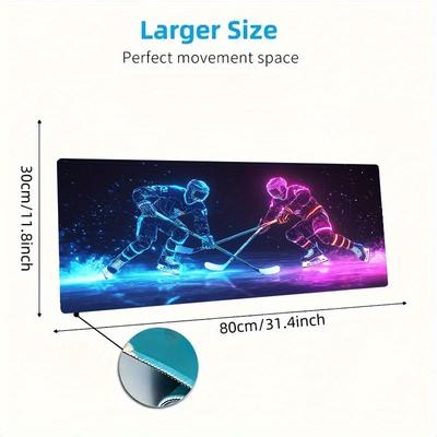 TEMU 1pc Gaming Mouse Pad, Desk Mat For And Laptop, For Computer And Enthusiasts Image