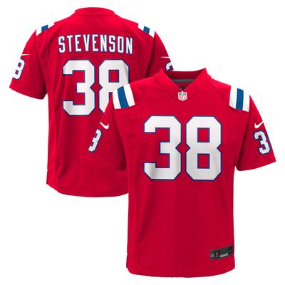 New England Patriots Nike Game Ausweichtrikot - Rot - Rhamondre Stevenson - Jugendliche Image