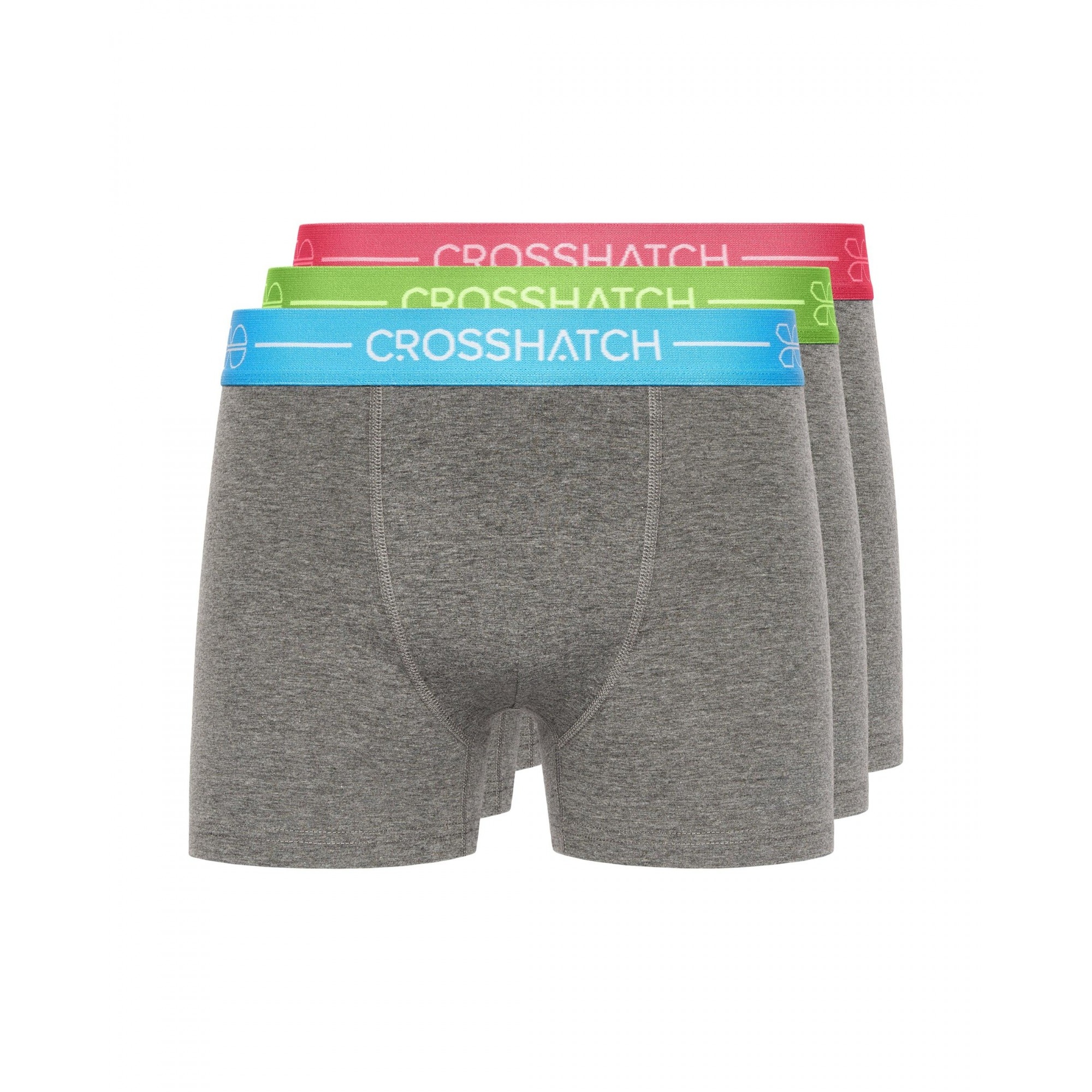 Crosshatch - "Astral Bright" Boxershorts für Herren(3er-Pack) (Holzkohle) Image