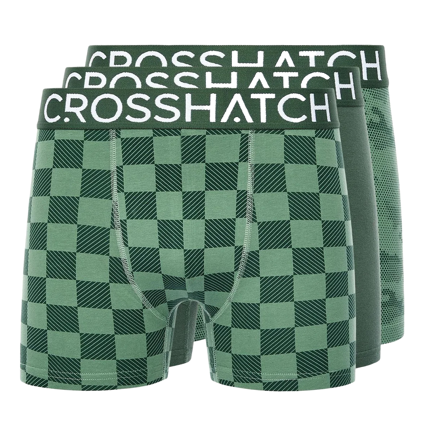Crosshatch - "Bresler" Boxershorts für Herren(3er-Pack) () Image