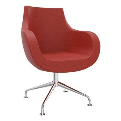 fm Büromöbel Sessel »Pirum« mit eingebauter Rückholfeder rot, 71x94.5x48 cm Image
