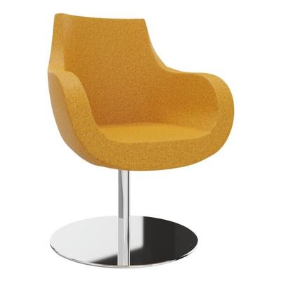 fm Büromöbel Sessel »Pirum« Tellerfuß orange, 71x93x48 cm