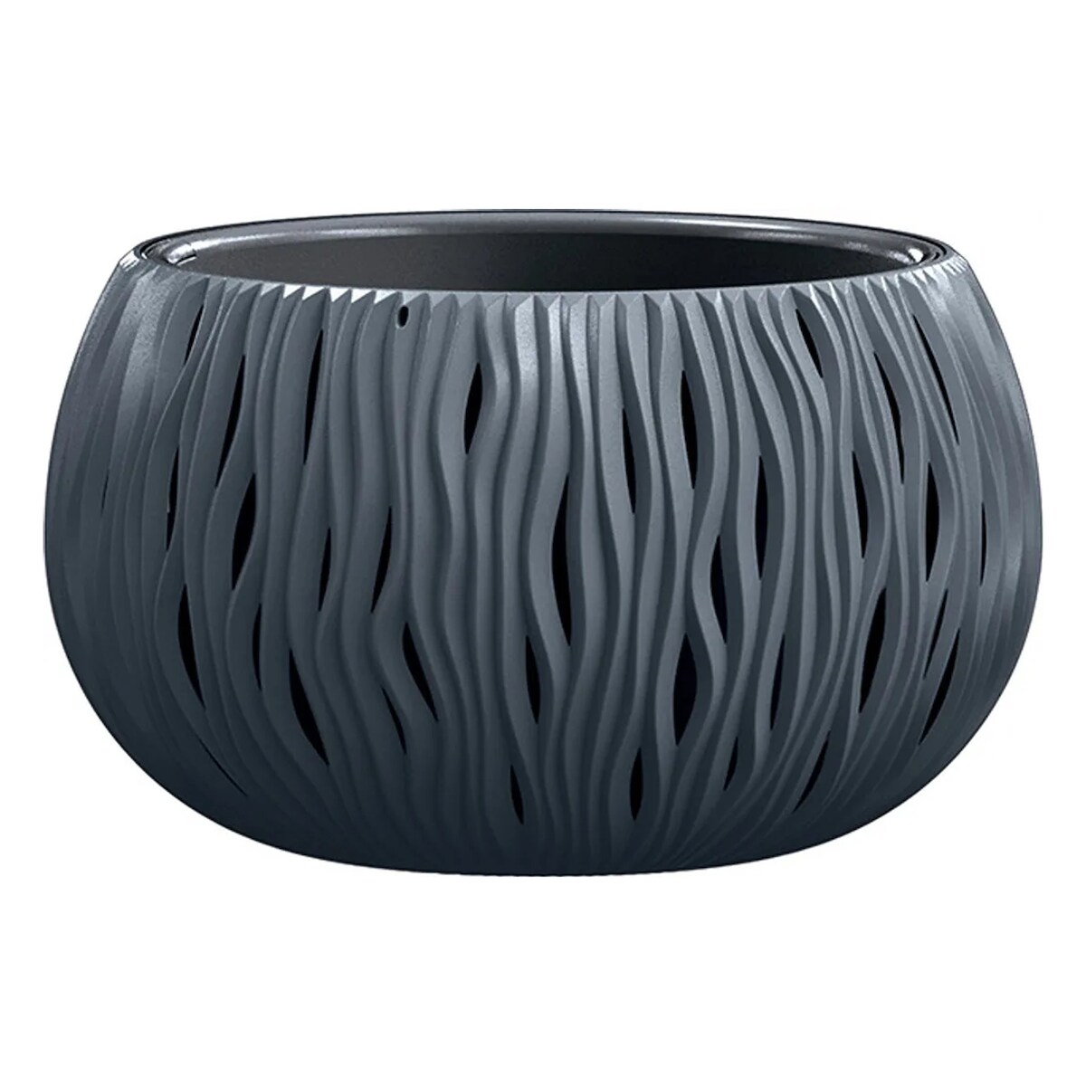Prosperplast Sandy Pflanzgefäß Ø 29 cm Anthrazit Kunststoff Image