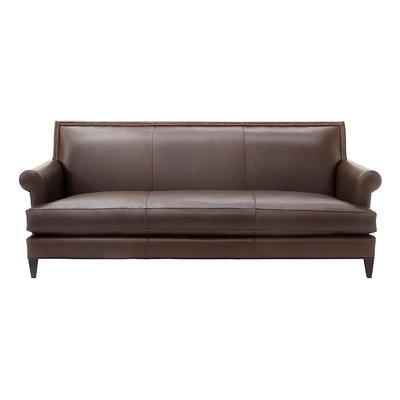 Juliana Leather Sofa - Chocolate Leather, Sierra - Ballard Designs