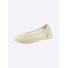 Ballerina CASUAL LOOKS, Damen, Gr. 38, gelb (vanille), Textil, sportlich, Schuhe