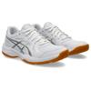 Hallenschuh ASICS "UPCOURT 6", Gr. 42, weiß (weiß, pure silber), Textil, Synthetik, sportlich, Schuhe, für Hallensport