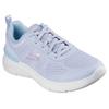 Sneaker SKECHERS "SKECH-AIR DYNAMIGHT 2.0-NEW HEIGHTS", Damen, Gr. 37, blau (hellblau), Textil, Lederimitat, casual, Schuhe Sneaker, Schnürschuh, Fitnessschuh, Halbschuh, Freizeitsch mit Memory Foam