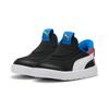 Sneaker PUMA "COURTFLEX V3 SLIPTECH INF", Gr. 26, schwarz (puma schwarz, puma weiß, rotmazing), Textil, sportlich, Schuhe, für Kinder