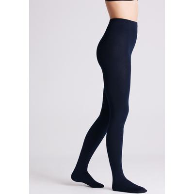 Thermostrumpfhose YSABEL MORA "TIGHTS BASIC COLLECTION", Damen, Gr. XL, blau (navy), Obermaterial: 95% Polyester, 5% Elasthan, unifarben, Strumpfhosen, mit wärmender Innenseite für kalte Wintertage Image