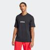 T-Shirt ADIDAS SPORTSWEAR "M LIN SJ T", Herren, Gr. L, schwarz-weiß (schwarz, weiß), Obermaterial: 100% Baumwolle, sportlich, Rundhals, Shirts