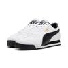 Sneaker PUMA "ROMA 24 STANDARD", Gr. 40, puma weiß, puma schwarz, puma team gold, Leder, unifarben, sportlich, Schuhe