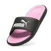 Badesandale PUMA "COOL CAT 2.0 WNS", Gr. 37, puma schwarz, puma weiß, pale pink, Synthetik, unifarben, sportlich, Schuhe