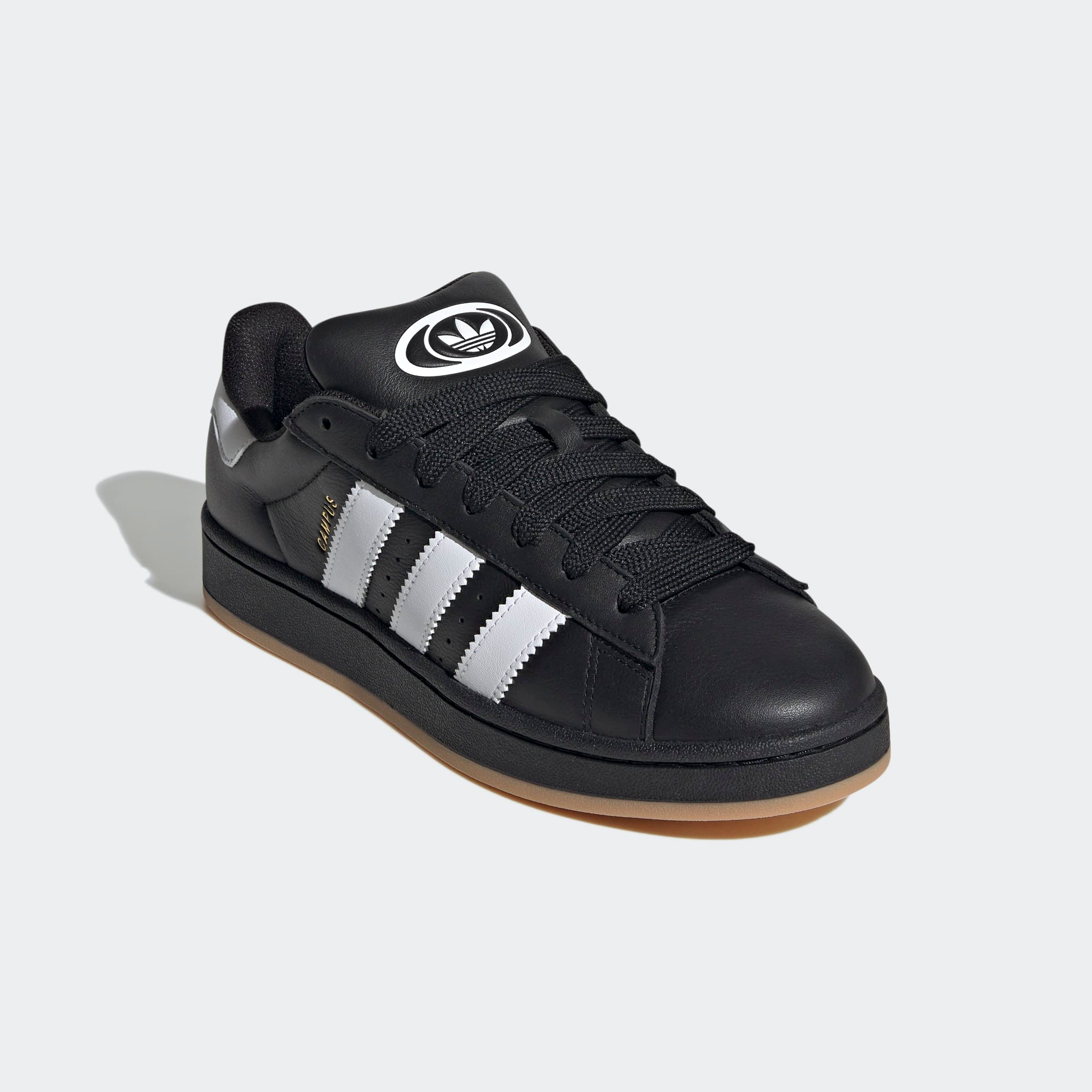 Sneaker ADIDAS ORIGINALS "CAMPUS 00S", Herren, Gr. 38, schwarz-weiß (core schwarz, cloud weiß, cloud weiß), Leder, Schuhe Sneaker